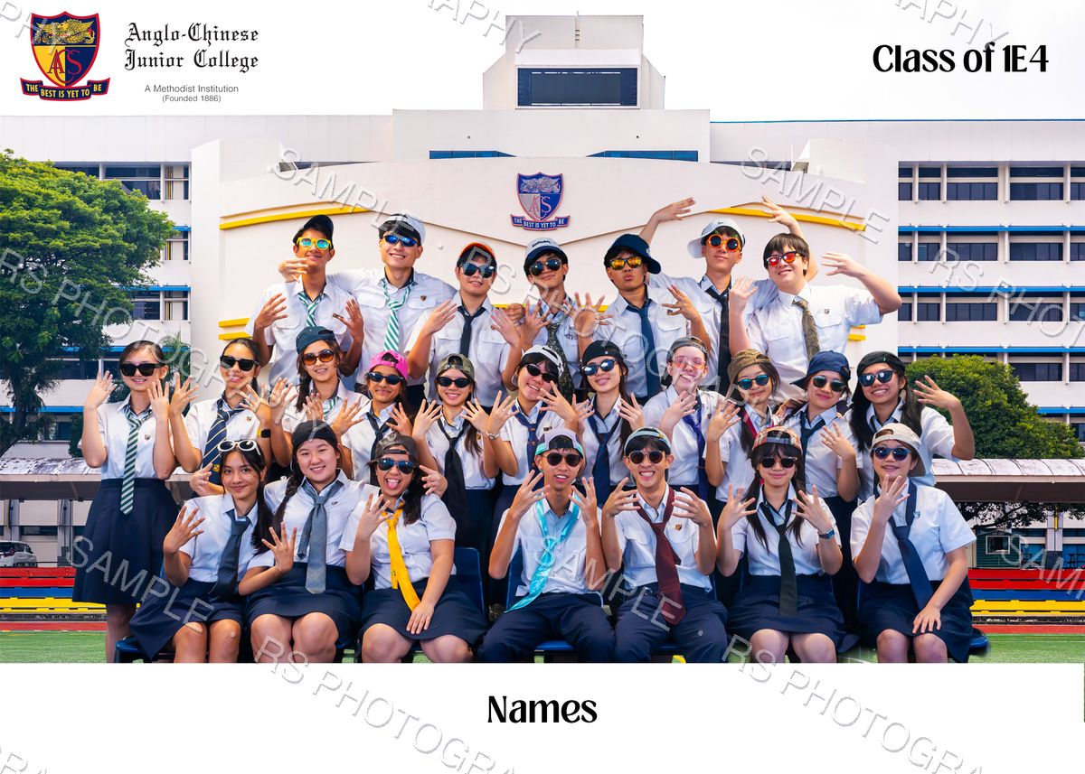Sample informal class photo — Class 1E4